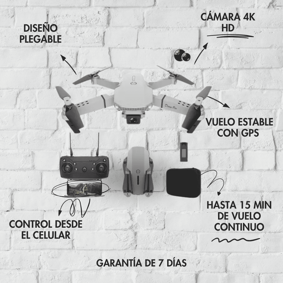 DRONE AVENTURERO E88 (FLYZER) ® ENVÍO GRATIS